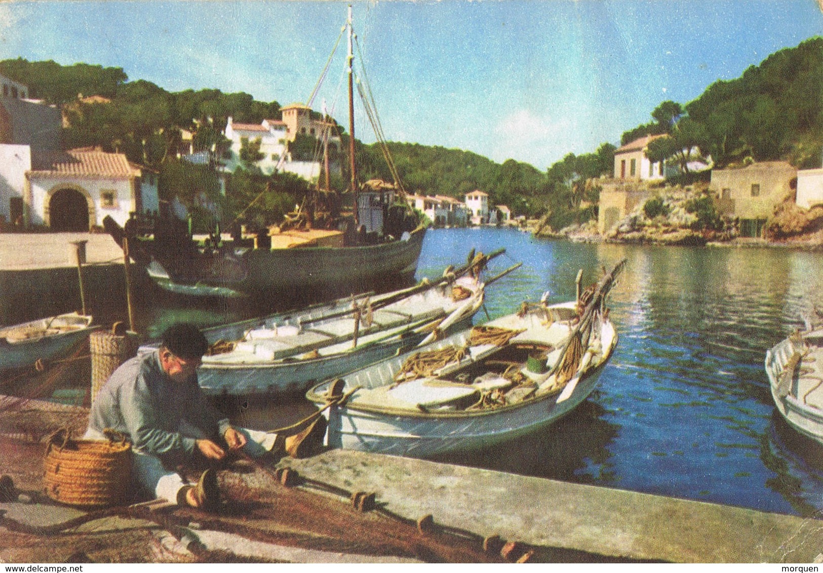 34917. Postal SANTAÑY (Baleares) 1959. Vista De Cala Figuera De Santañy - Cartas & Documentos