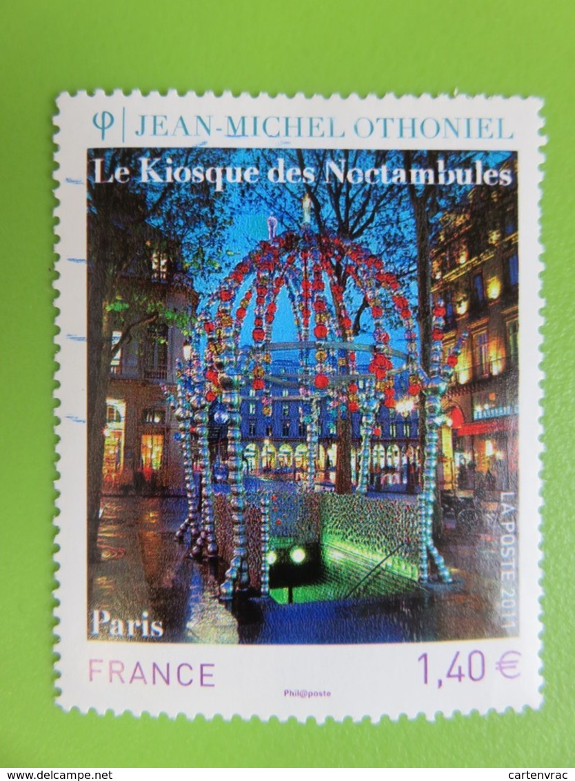 Timbre France YT 4533 - Série Artistique - Jean-Michel Othoniel - Le Kiosque Des Noctambules à Paris - 2011 - Usati