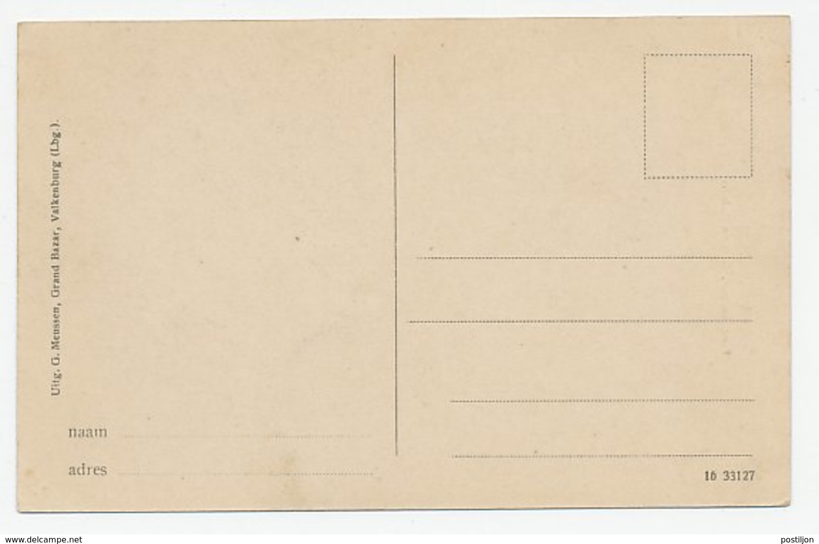 Prentbriefkaart Postkantoor Valkenburg - Autres & Non Classés