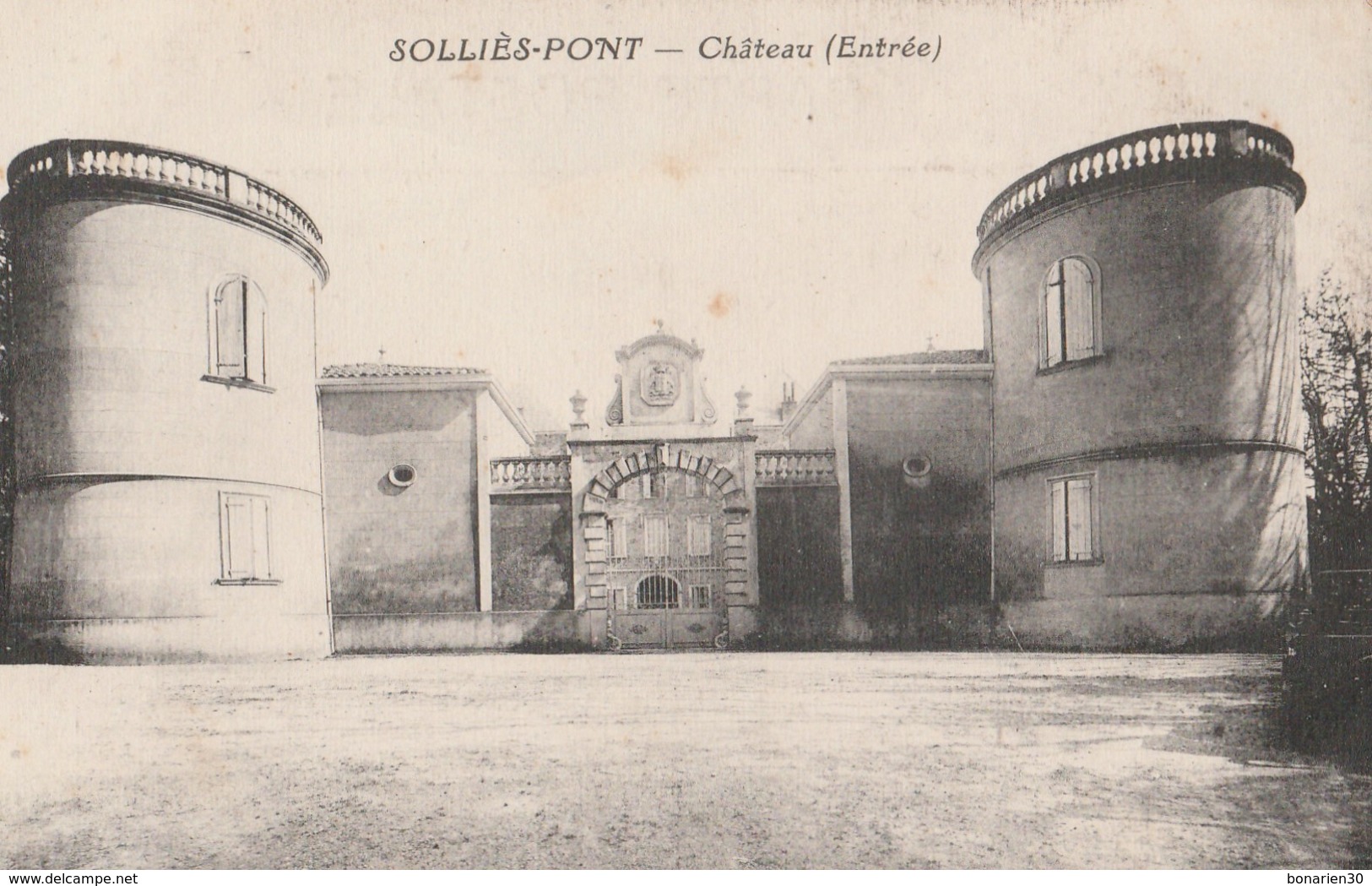 CPA 83 SOLLIES-PONT CHATEAU  ENTREE - Sollies Pont