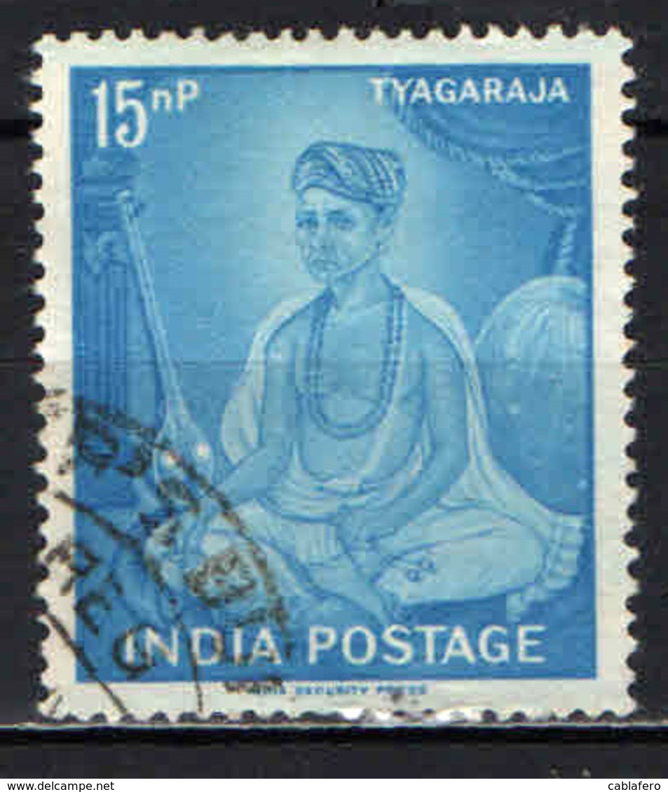 INDIA - 1961 - TYAGARAJA - MUSICISTA INDIANO - USATO - Usati