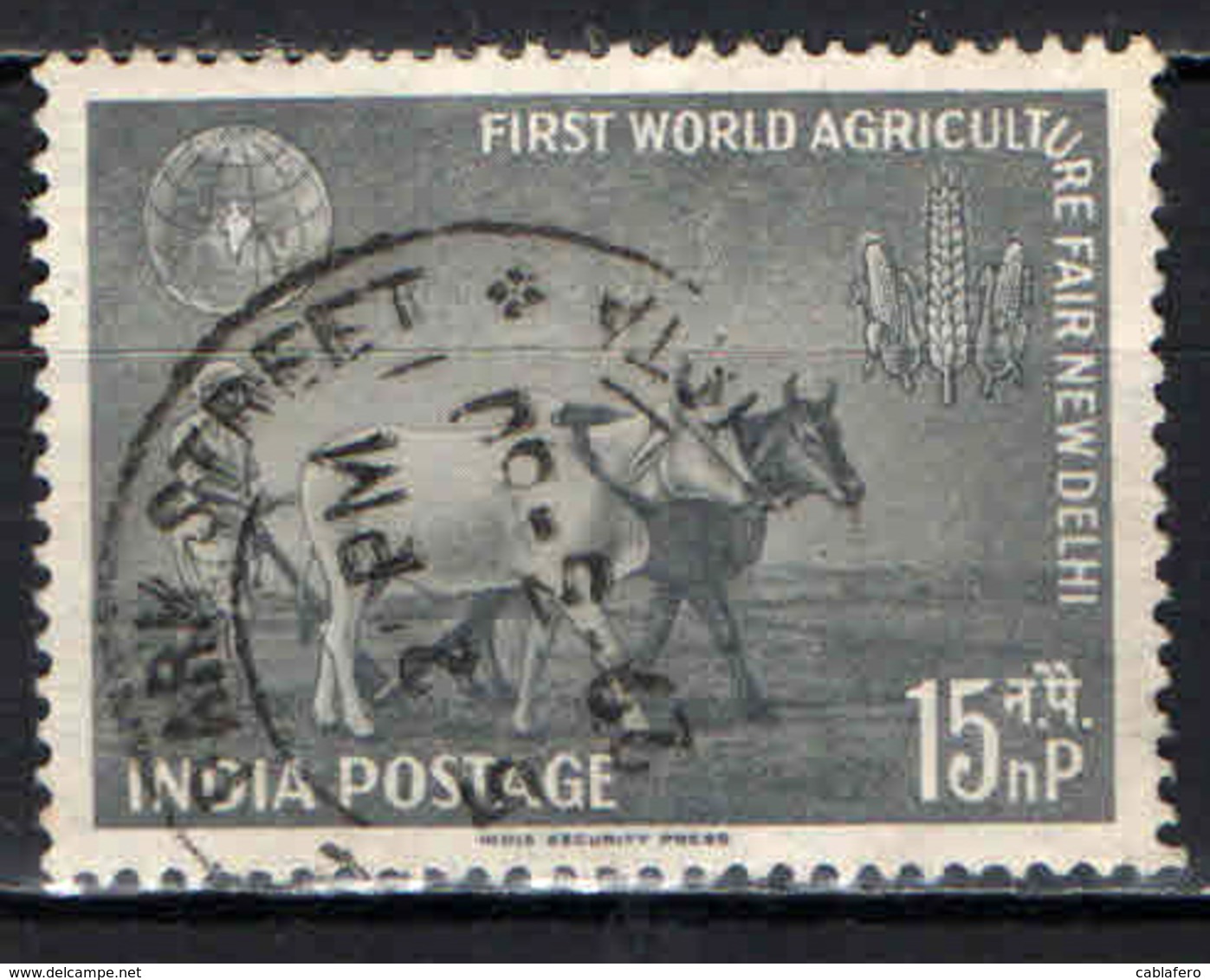 INDIA - 1959 - FIERA MONDIALE DELL'AGRICOLTURA A NEW DELHI - USATO - Used Stamps