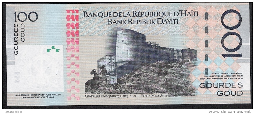 HAITI  P275e 100  GOURDES 2014  UNC. - Haiti