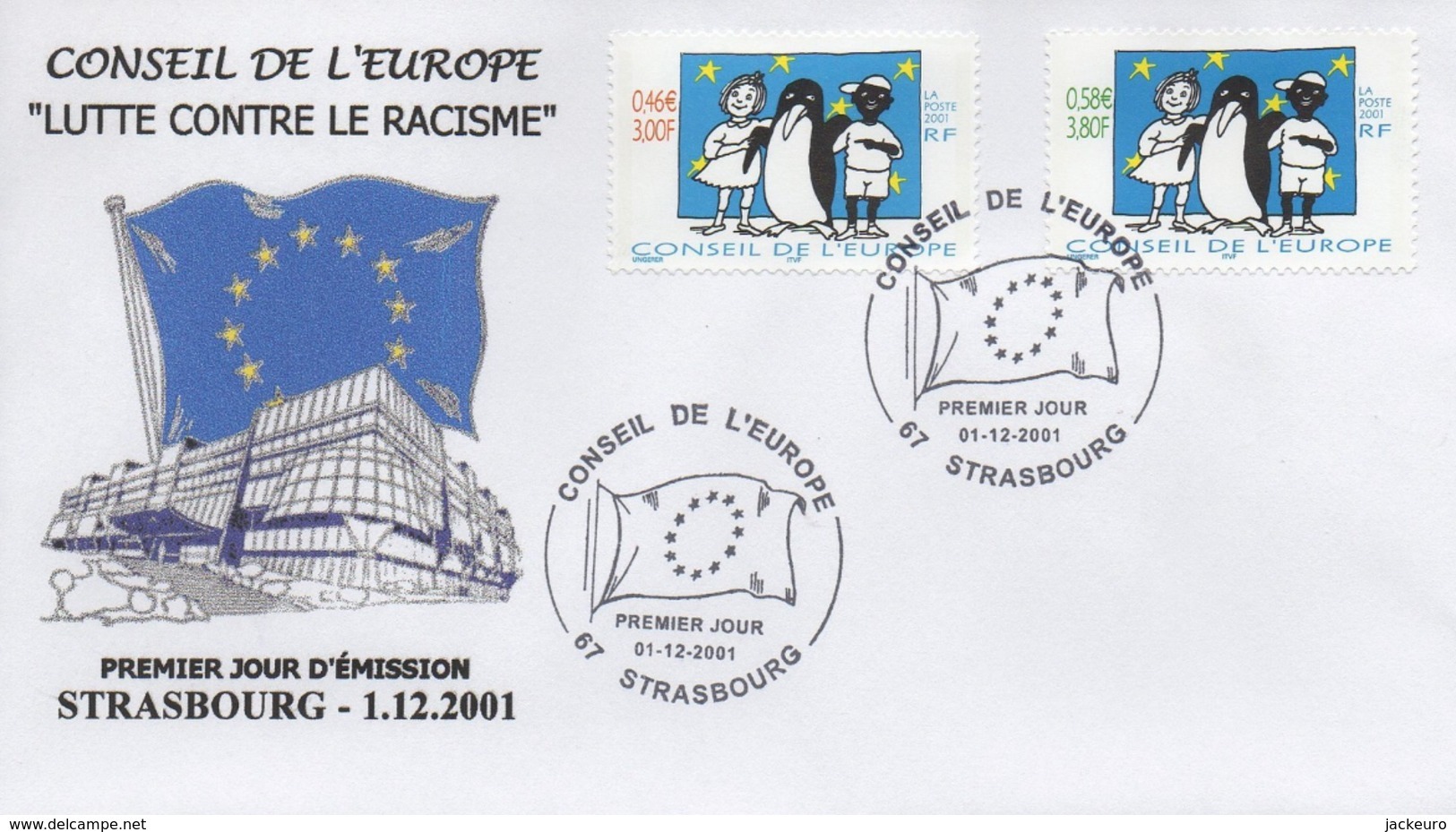 C11  Conseil De L'Europe FDC 01/12/2001  TTB - Storia Postale