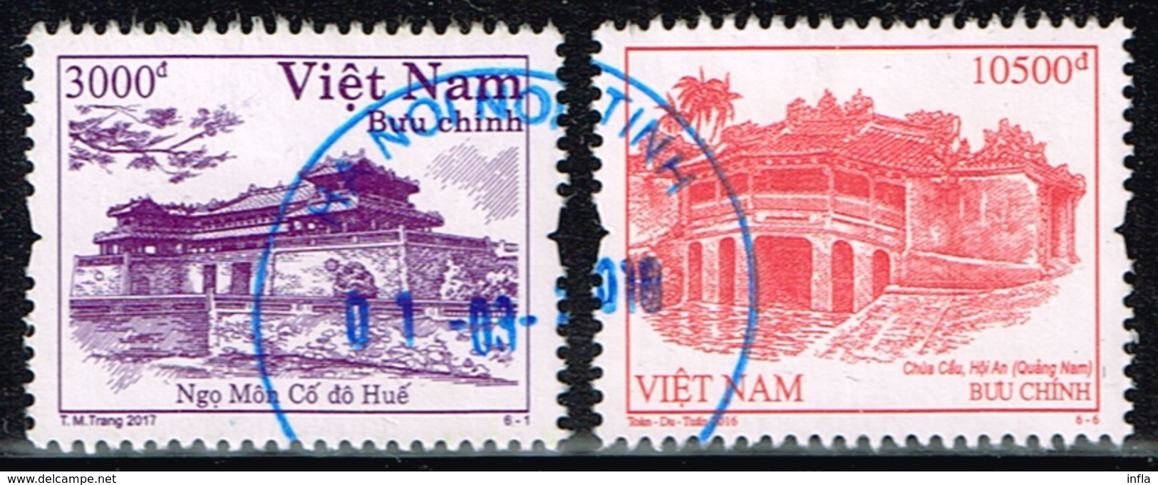 Vietnam 2017,Michel# O Architecture Definitives - 2017 Imprint Date - Vietnam