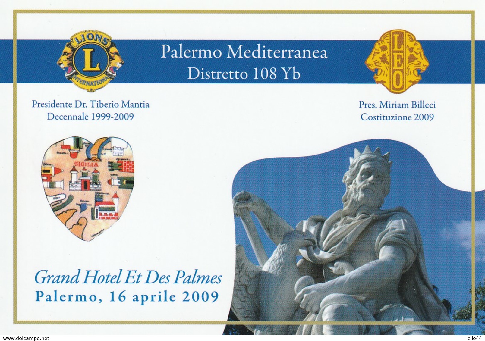 Tematica - Eventi - Palermo - 1999-2009 Dieci Anni Costituzione Lions Club Palermo - - Manifestazioni