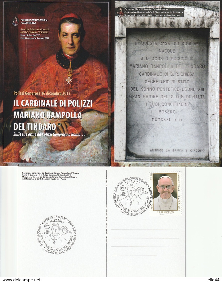 Tematica - Eventi - Palermo 2013 - Centenario Della Morte Card. Mariano Rampolla Del Tindaro - - Manifestazioni