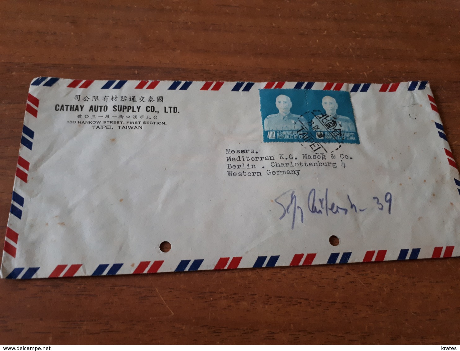 Old Letter - Taiwan - Covers & Documents