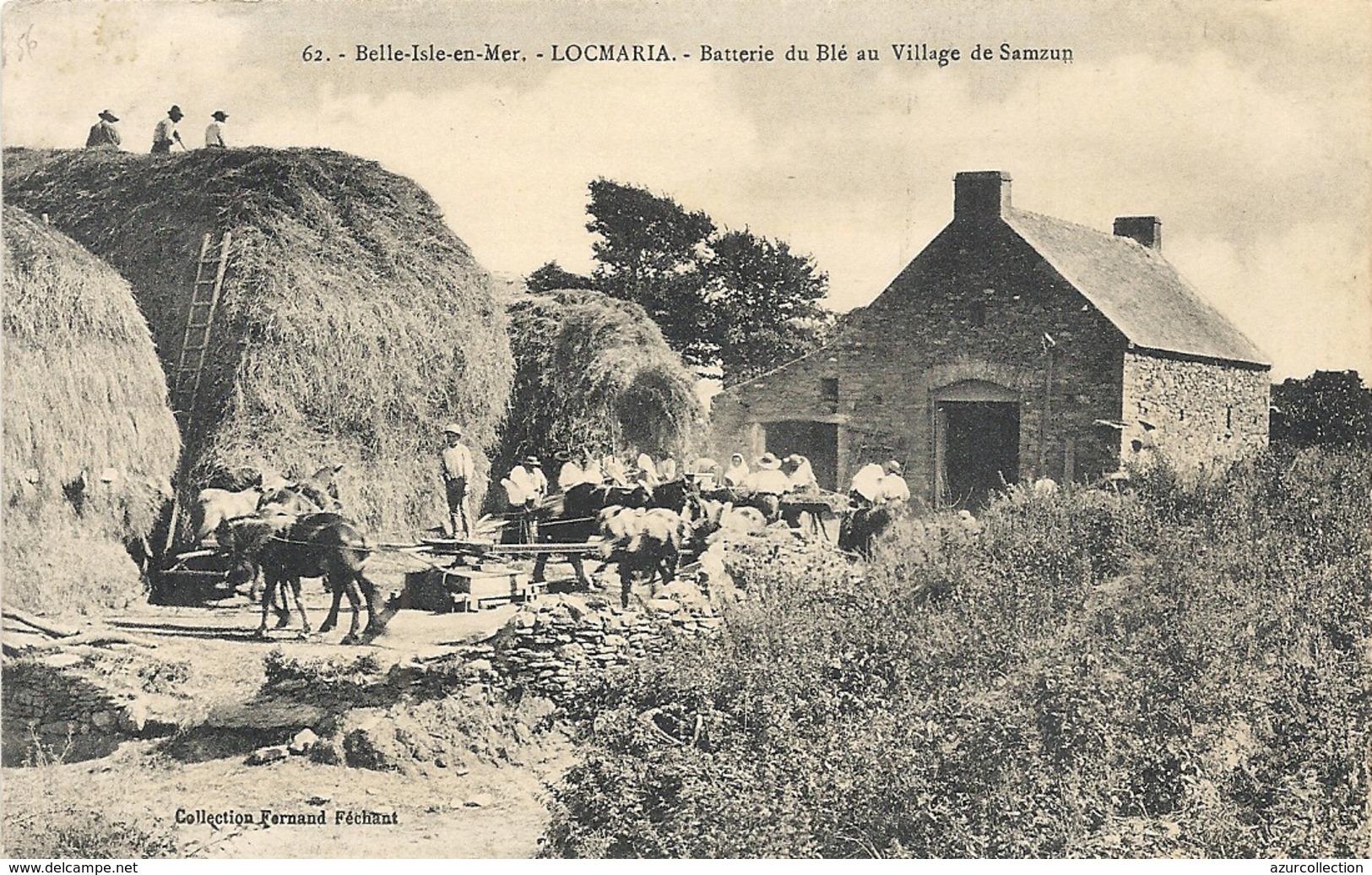 LOCMARIA . BATTERIE DU BLE AU VILLAGE DE SAMZUN - Belle Ile En Mer