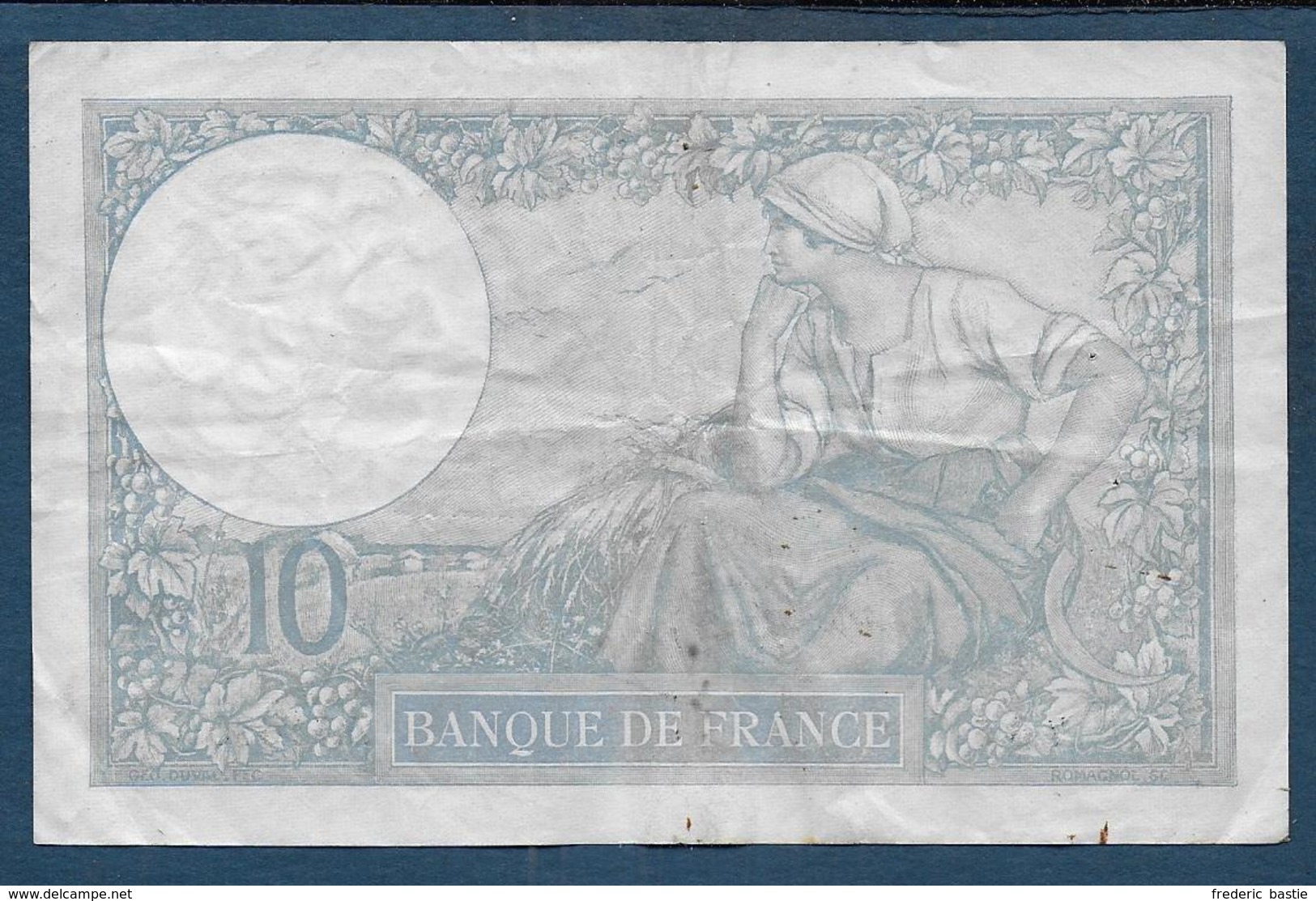 Billet 10 Francs Minerve Du  14 - 9 - 1939 - 10 F 1916-1942 ''Minerve''