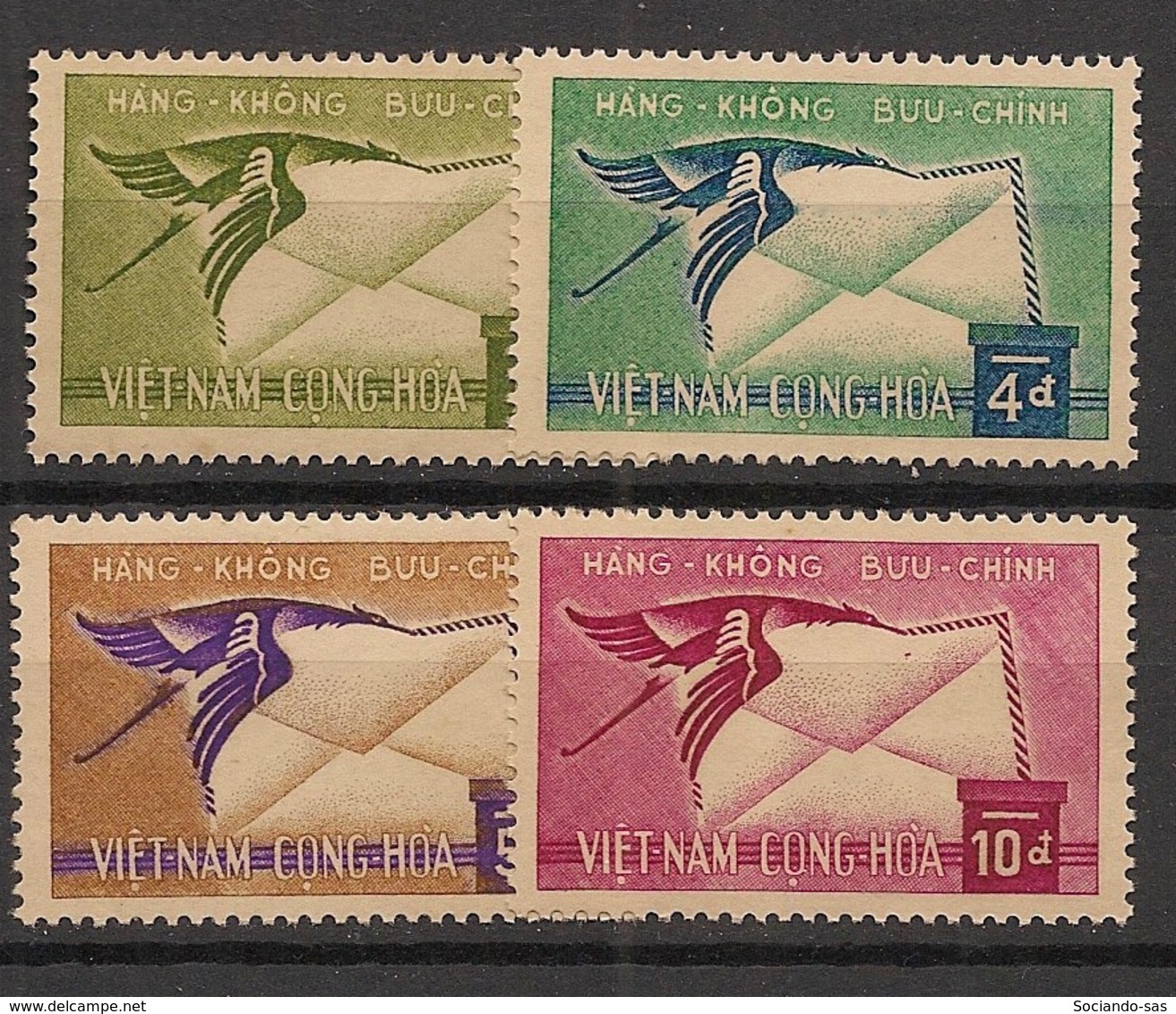 South Vietnam - 1960 - Poste Aérienne PA N°Yv. 11 à 14 - Série Complète - Neuf Luxe ** / MNH / Postfrisch - Vietnam