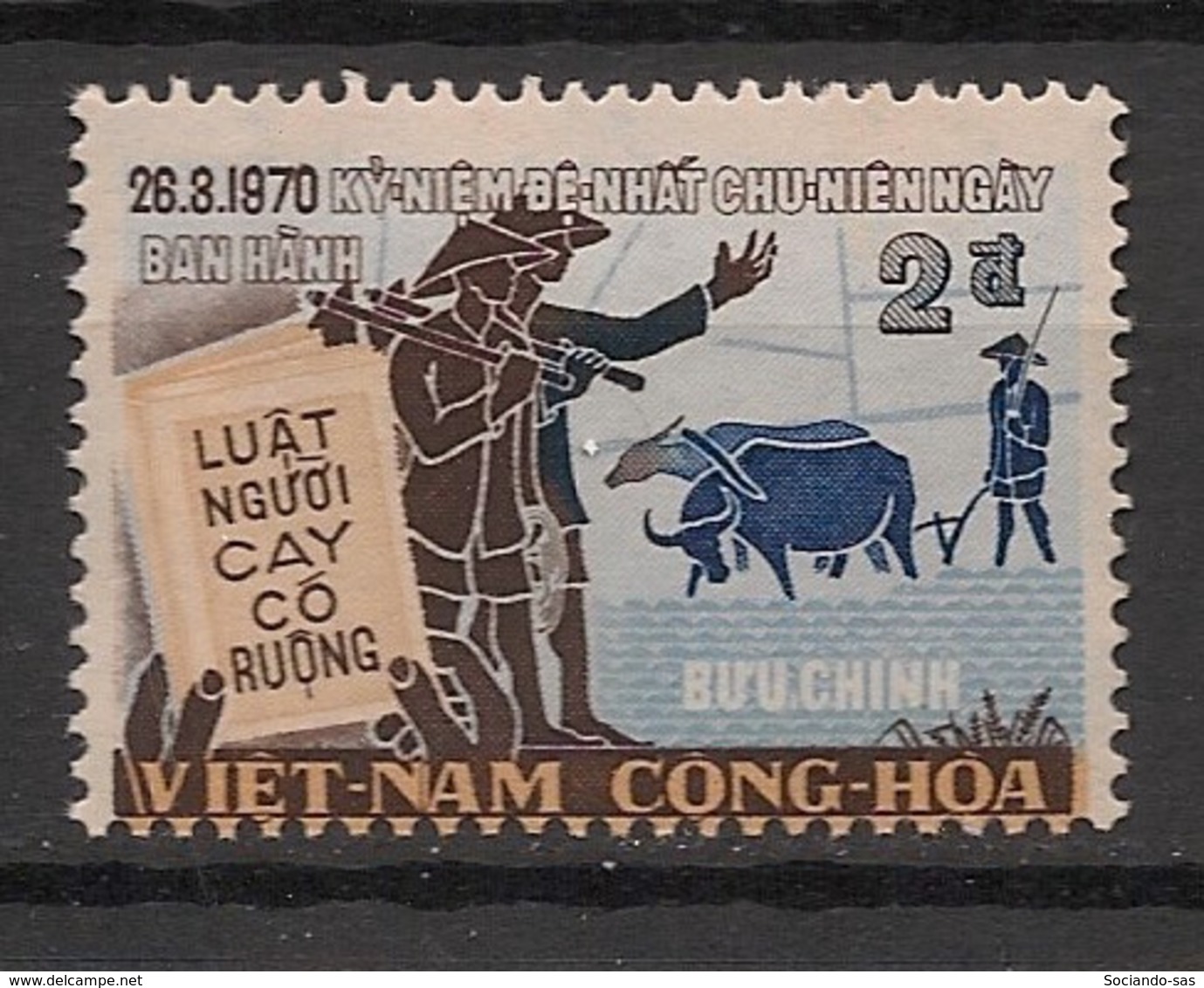 South Vietnam - 1971 - N°Yv. 394a - Date Du 26.3.1970 - Neuf Luxe ** / MNH / Postfrisch - Vietnam