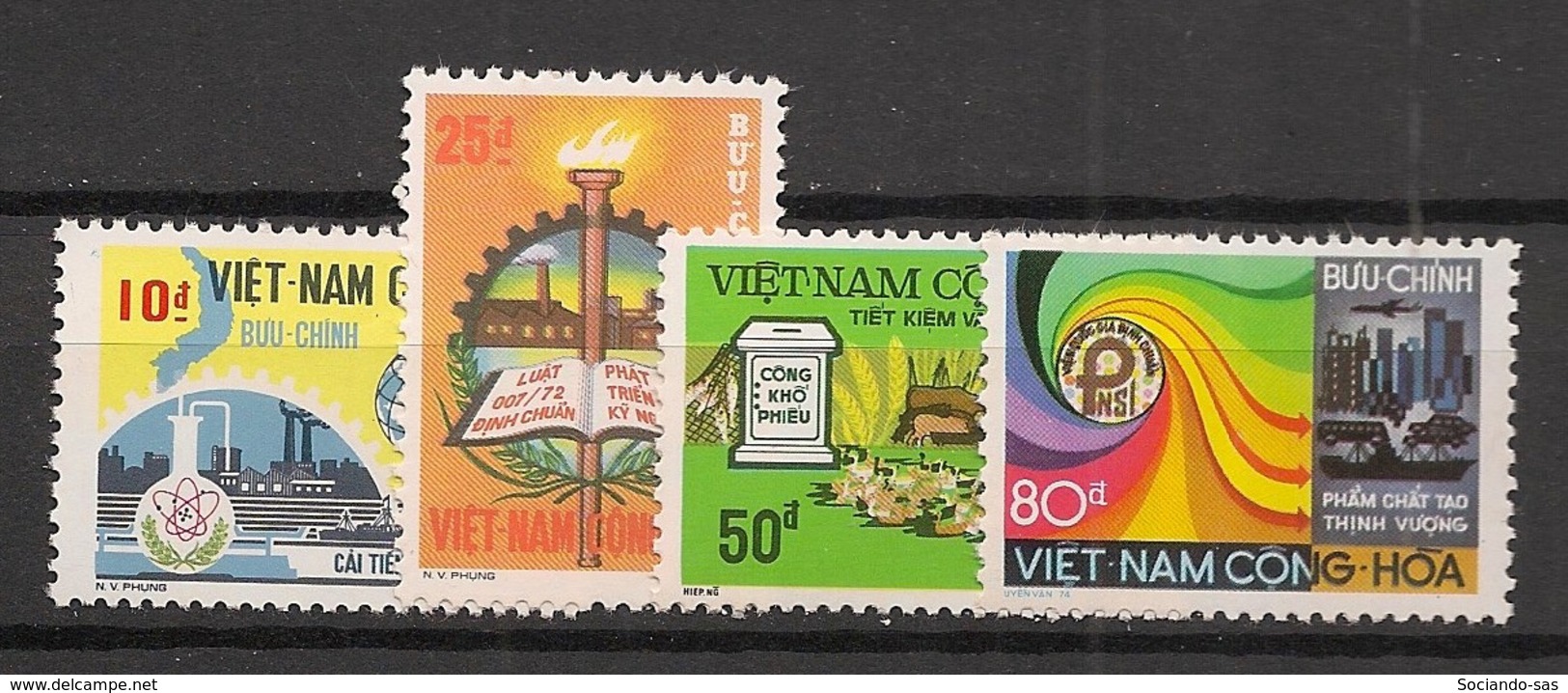 South Vietnam - 1975 - N°Yv. 522 à 525 - Developpement Economique - Neuf Luxe ** / MNH / Postfrisch - Vietnam