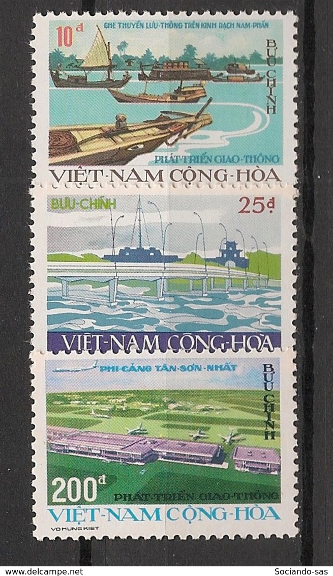 South Vietnam - 1975 - N°Yv. 528 à 530 - Transports - Neuf Luxe ** / MNH / Postfrisch - Vietnam