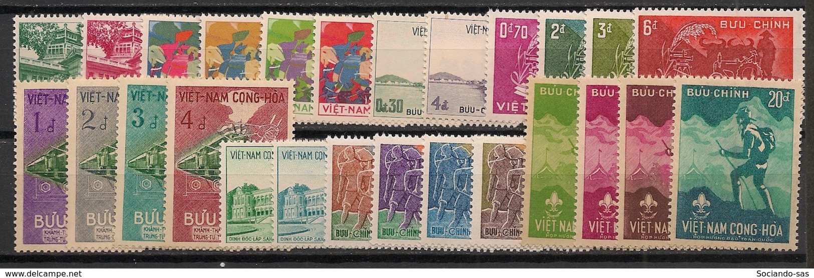 South Vietnam - Complete Year 1959 - N°Yv. 104 à 129 - 26v / Année Complète  - Neuf Luxe ** / MNH / Postfrisch - Vietnam