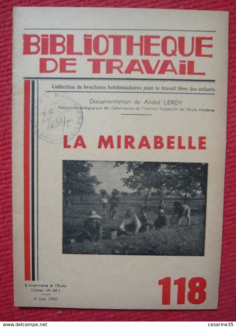 La Mirabelle – Revue Bibliothèque Du Travail N° 118 - Jardinería