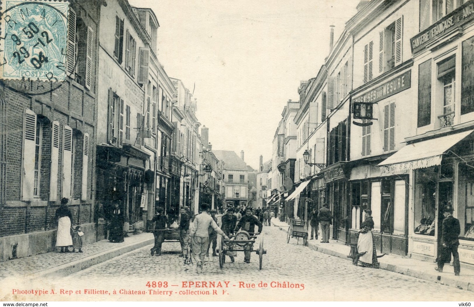 51  EPERNAY  RUE DE CHALONS ANIMEE - Epernay