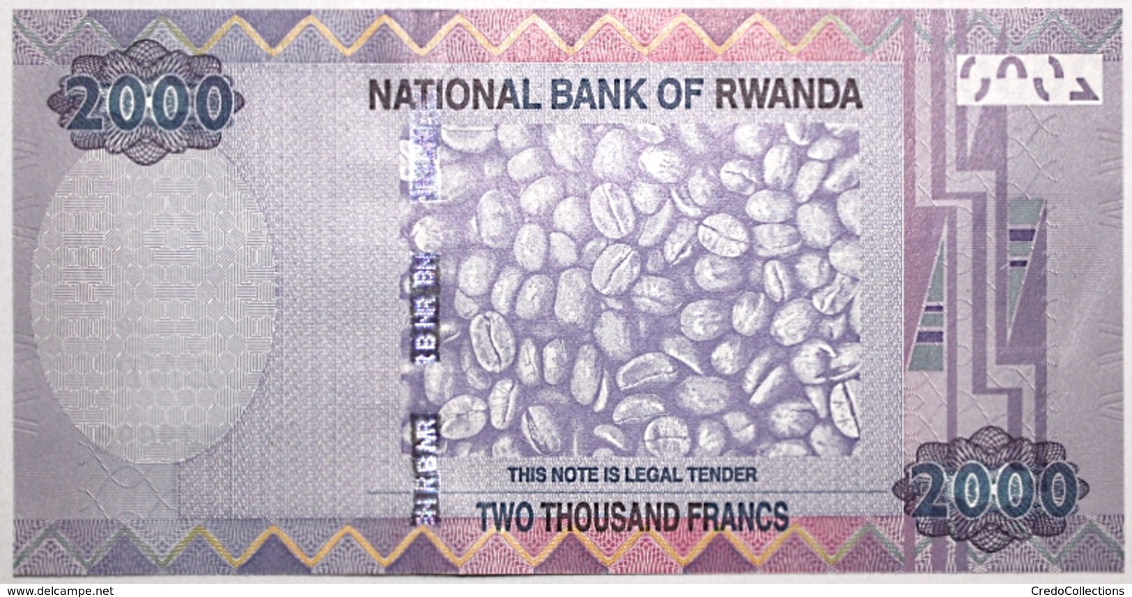 Rwanda - 2000 Francs - 2014 - PICK 40a - NEUF - Rwanda