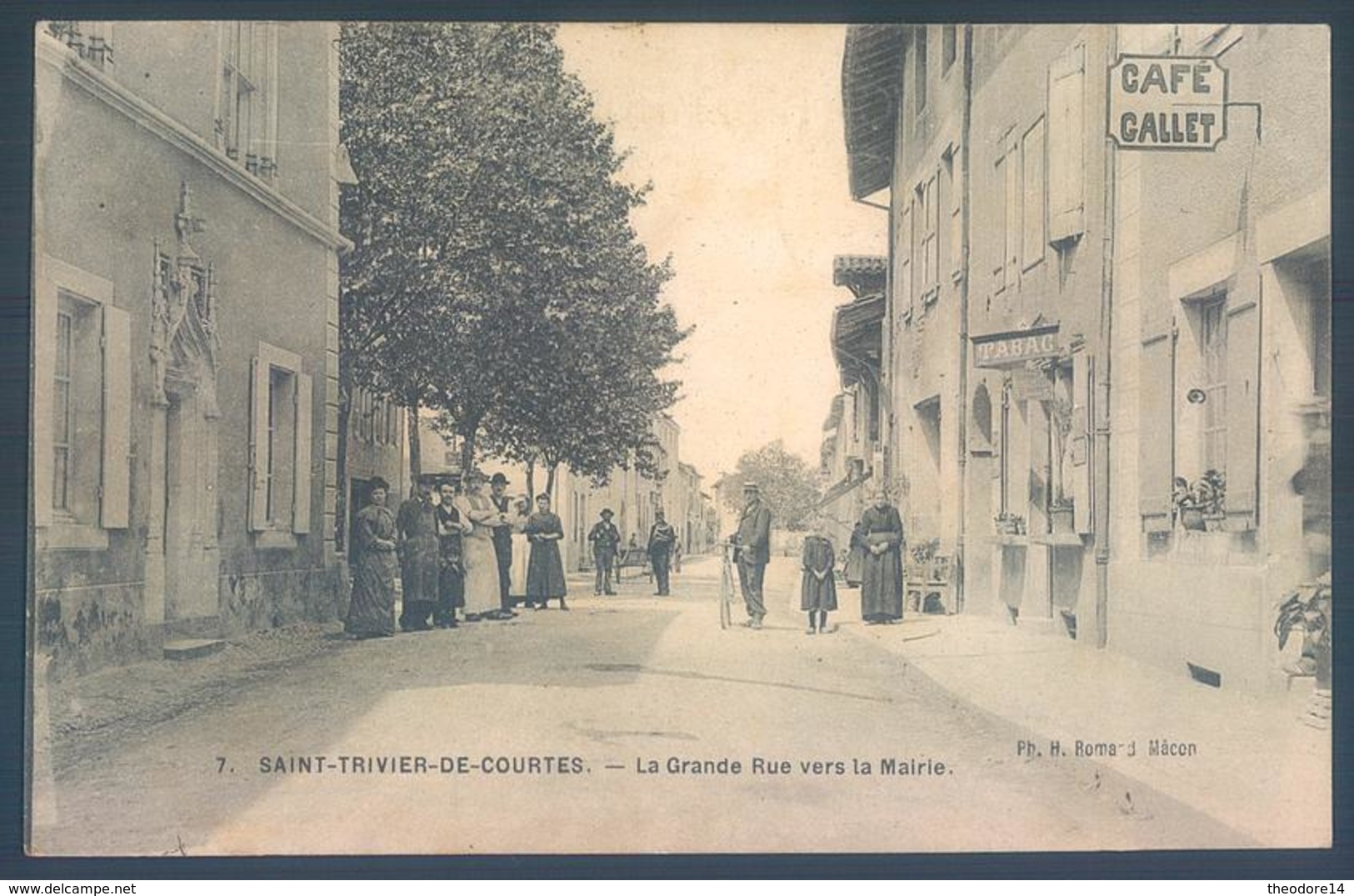 01 SAINT TRIVIER De COURTES La Grande Rue Vers La Mairie - Sin Clasificación