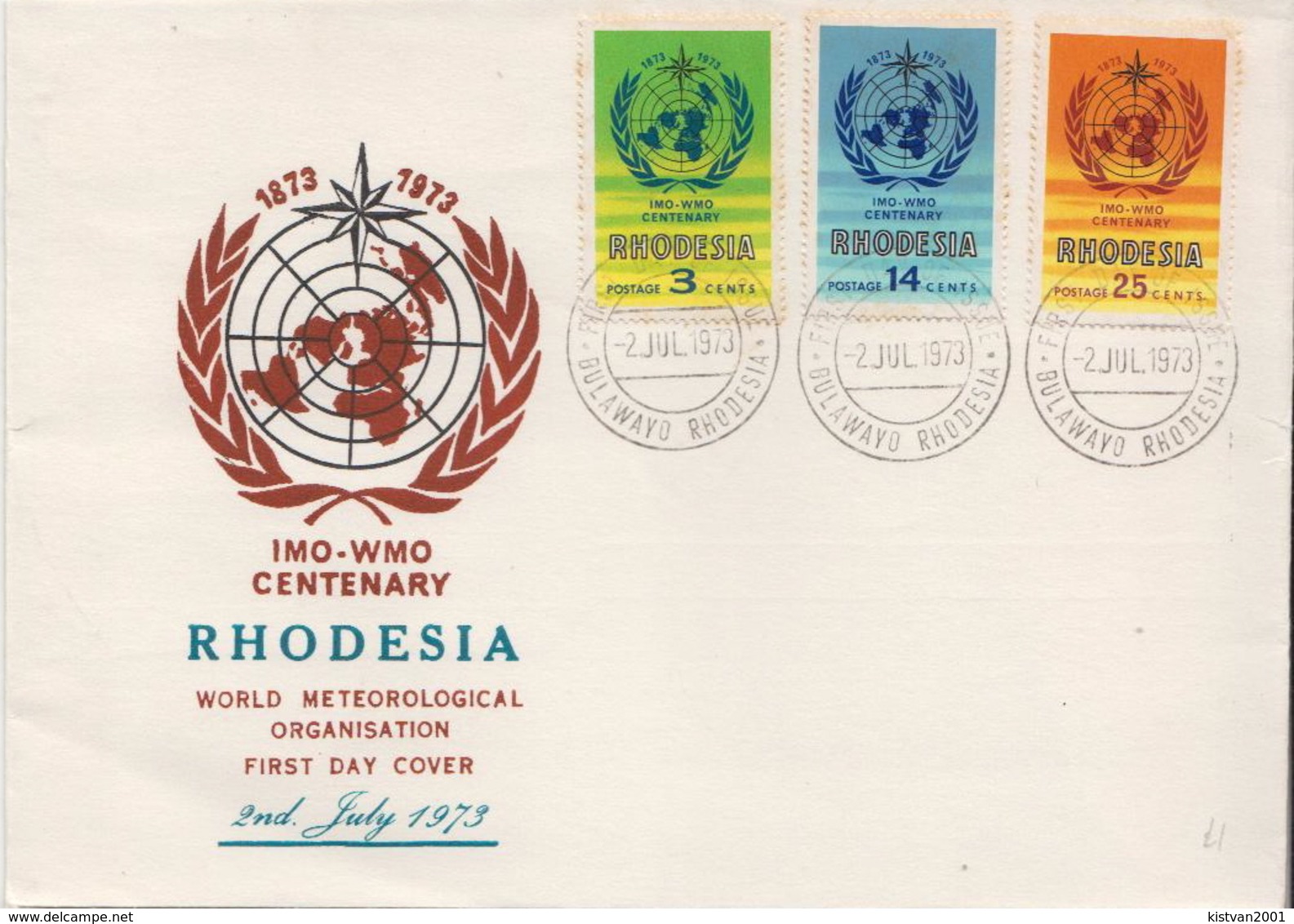 Rhodesia Set On FDC, Some Small Spots - Rhodesia (1964-1980)