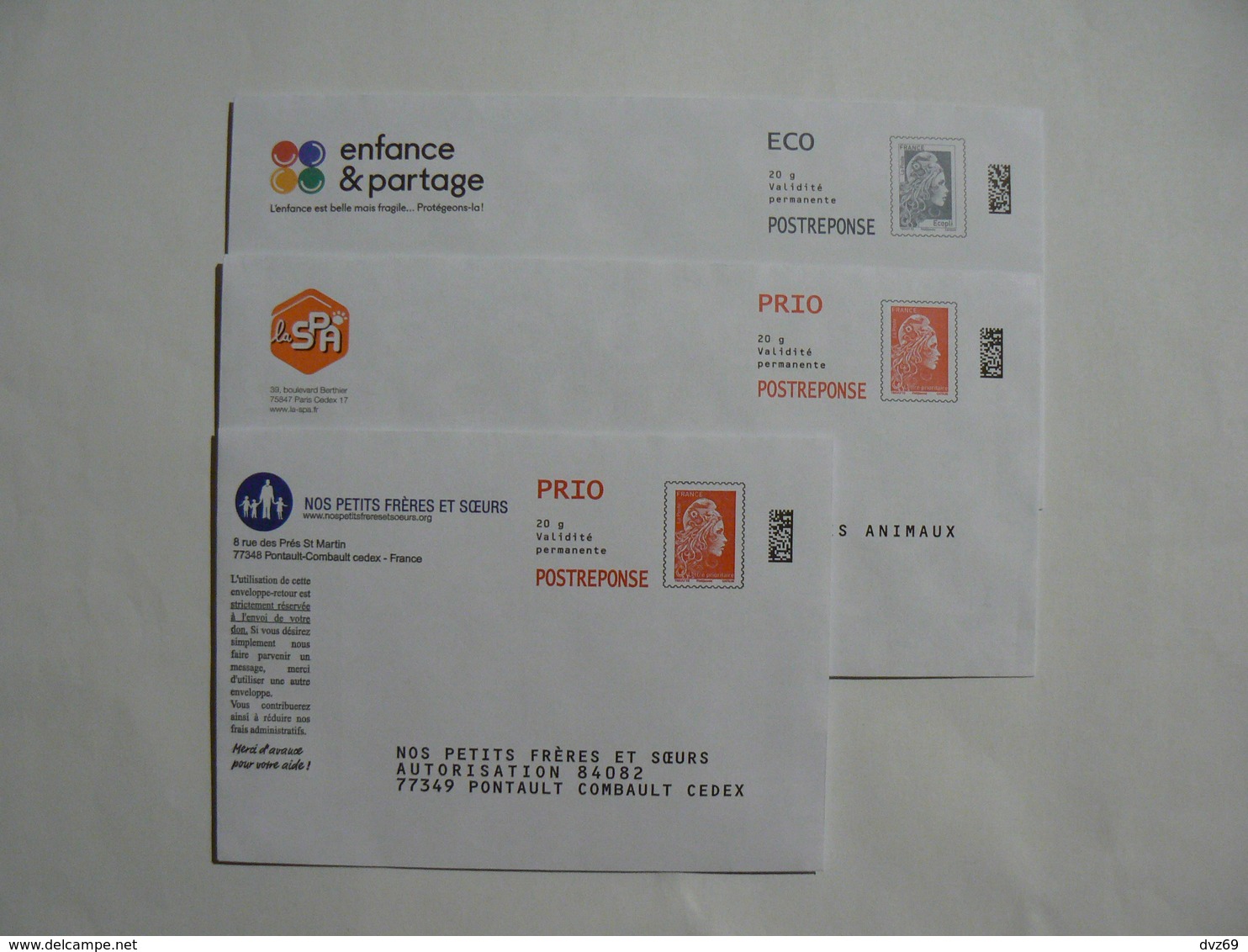 Postréponse Prio 20g, 3 Enveloppes Nouvelle  Marianne L'engagée, 1 Eco Et 2 Prio,TB. - PAP: Antwoord