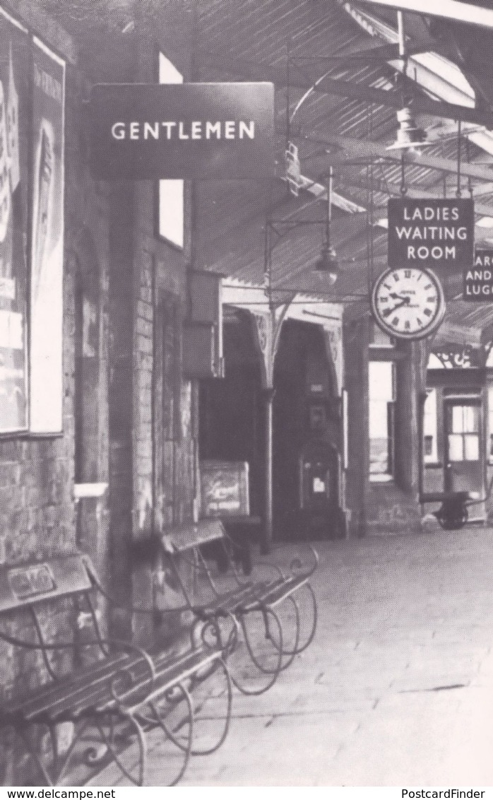 Caernarvon Railway Station Welsh Pillar Box Toilets Real Photo Postcard - Post