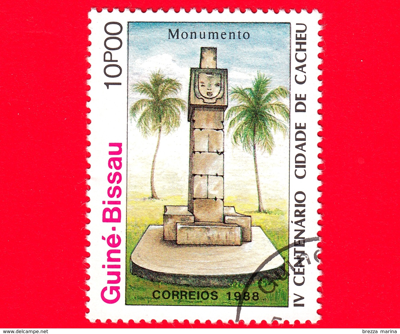 Nuovo - GUINEA BISSAU - 1989 (1988) - 400 Anniversario Della Città Di Cacheu - Monumento - 10 - Guinea-Bissau