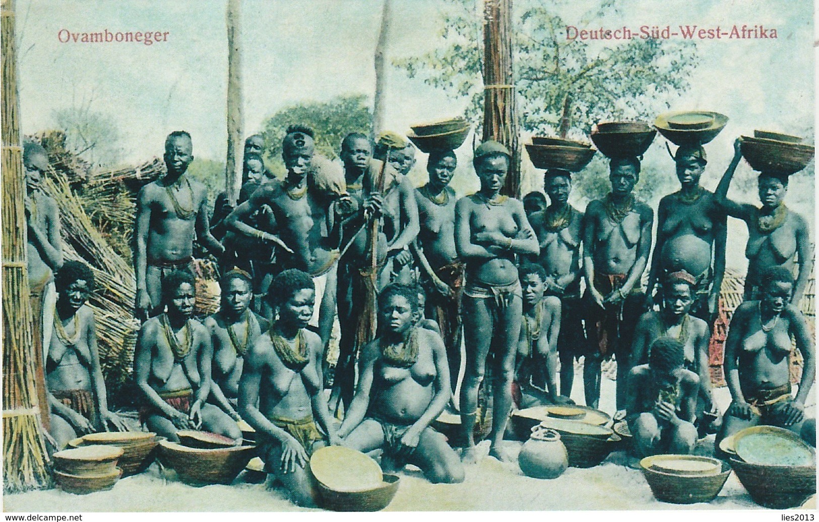 Ovamboneger, Deutsch-Süd-West-Afrika, Photo, No Postcard, 2 Scans - Namibië