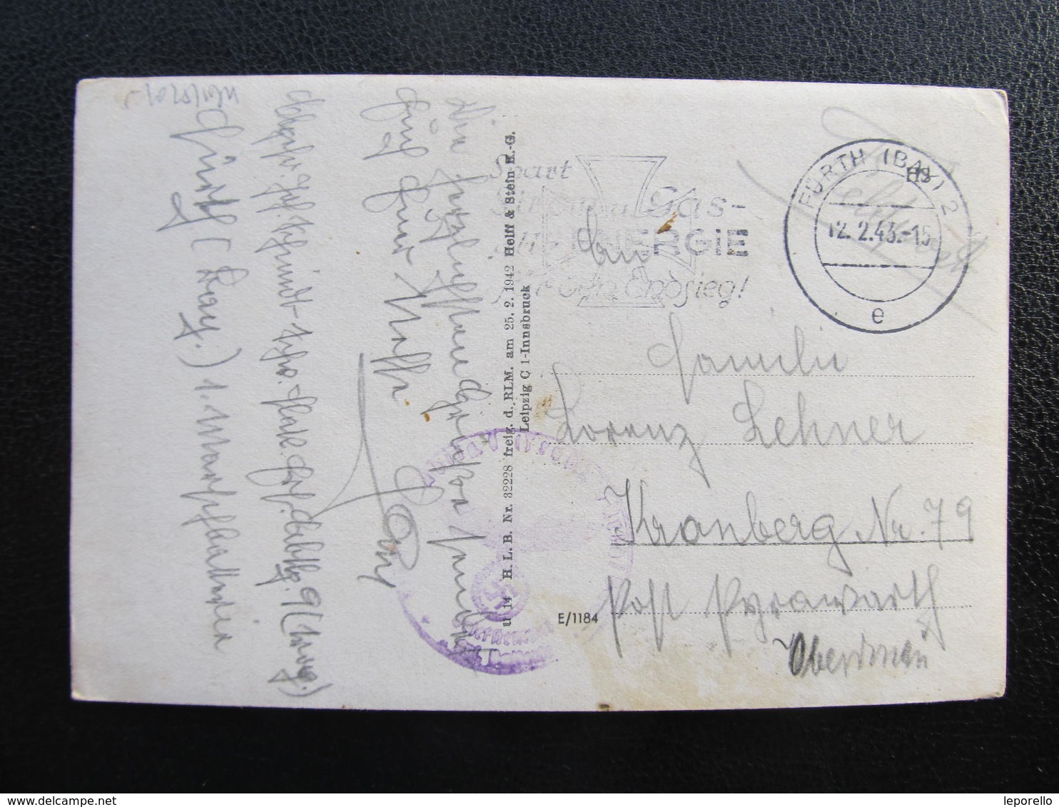 AK FÜRTH 1943 Krankenhaus ///  D*41076 - Fuerth