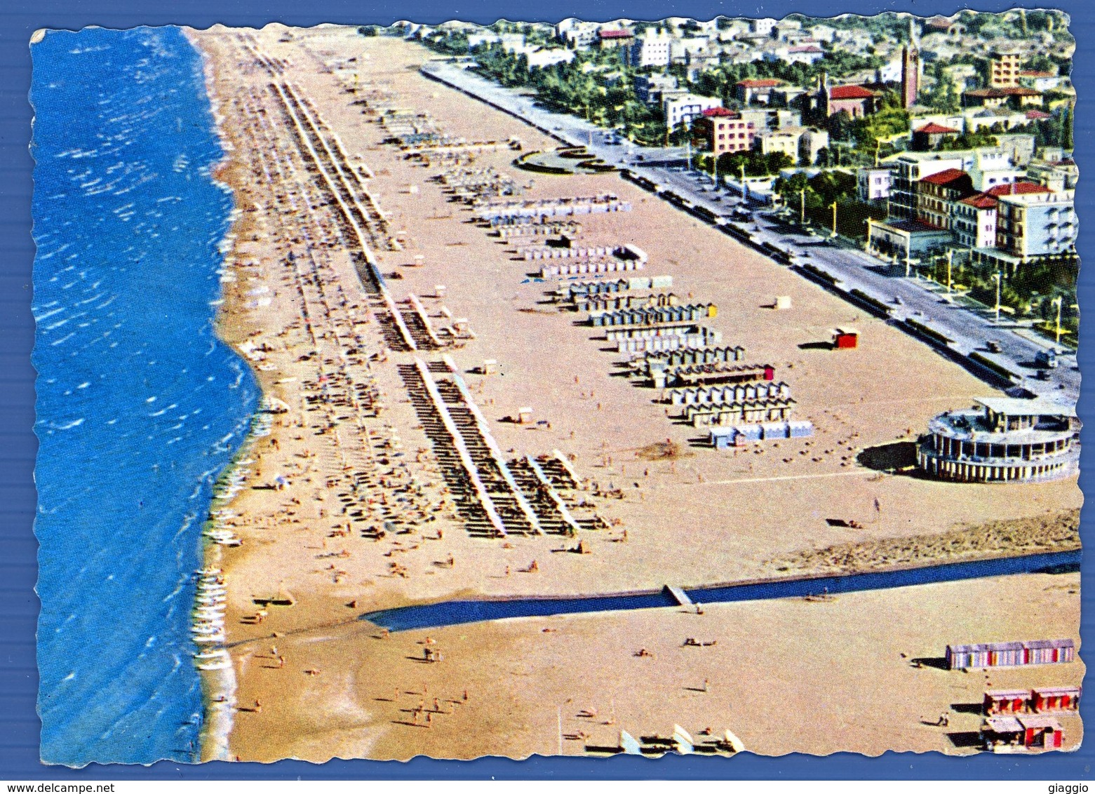 °°° Cartolina - Rimini Veduta Della Spiaggia Viaggiata °°° - Rimini