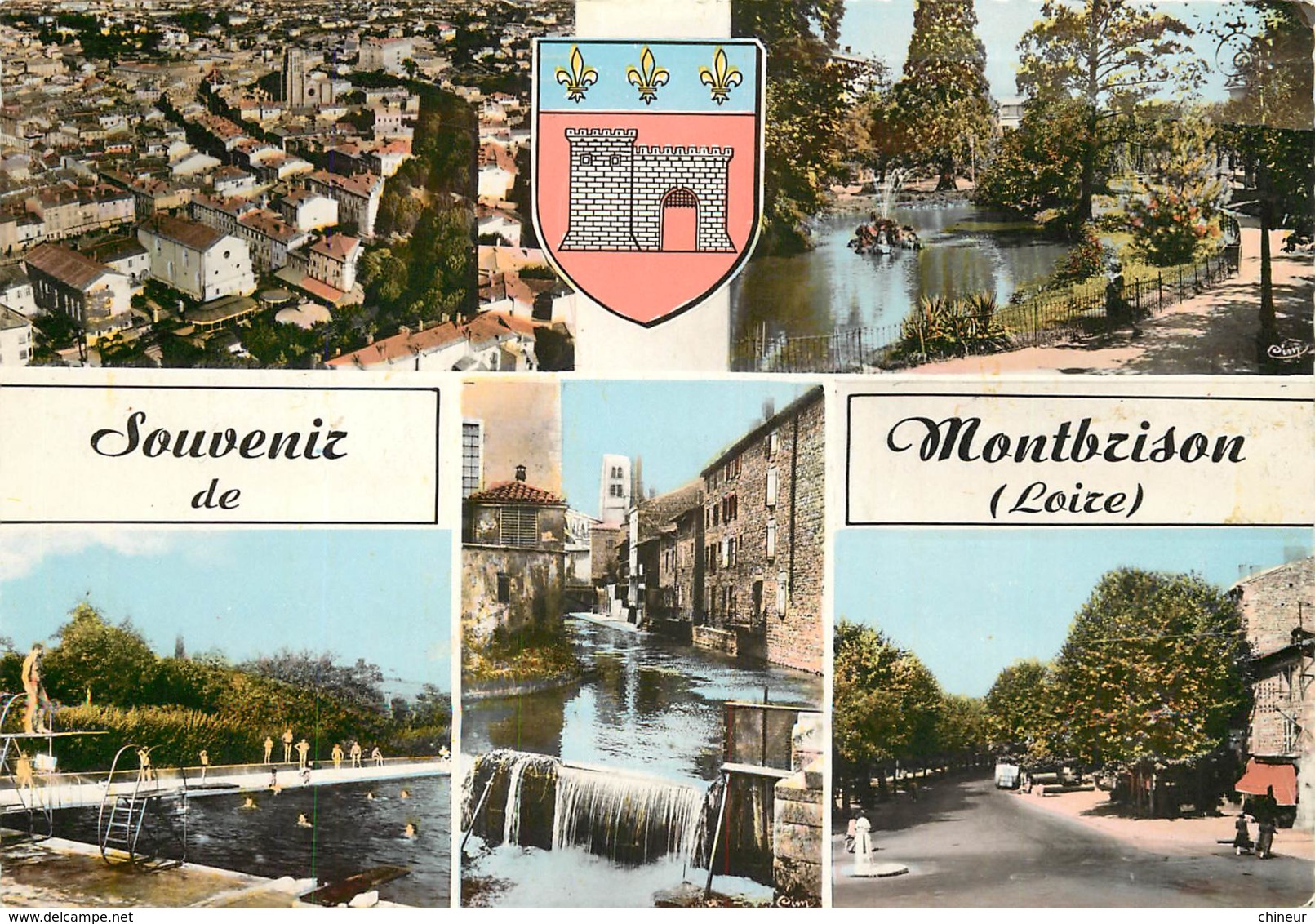 SOUVENIR DE MONTBRISON CARTE MULTIVUES - Montbrison