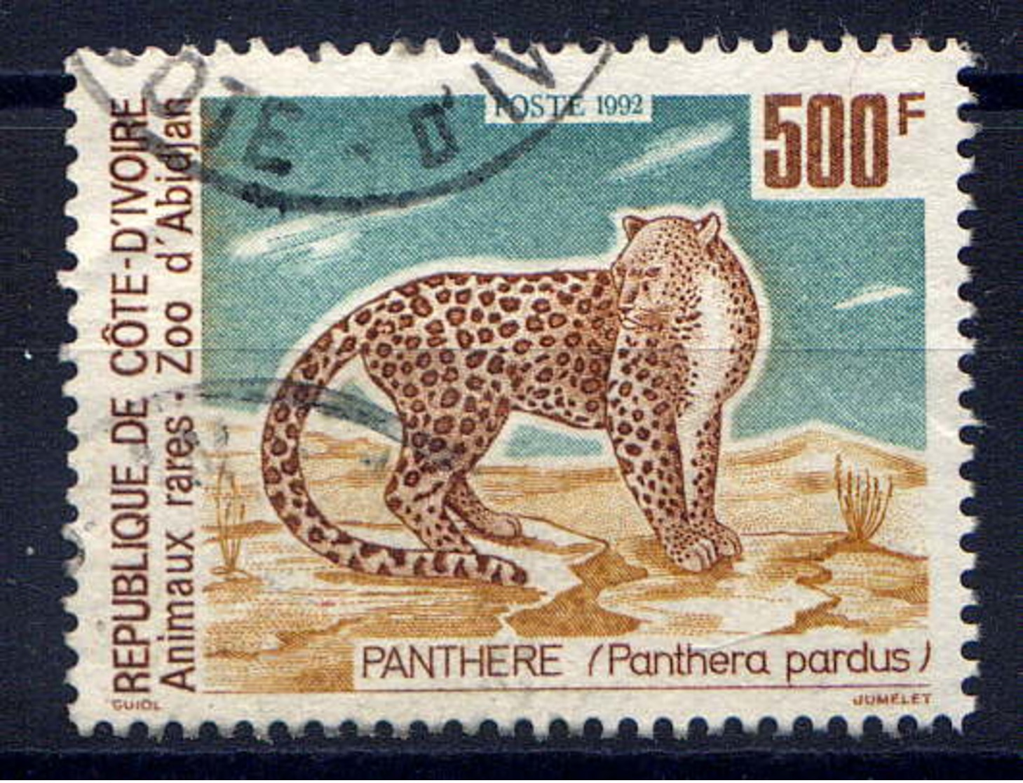 COTE D'IVOIRE - 893° - PANTHERE - Costa De Marfil (1960-...)