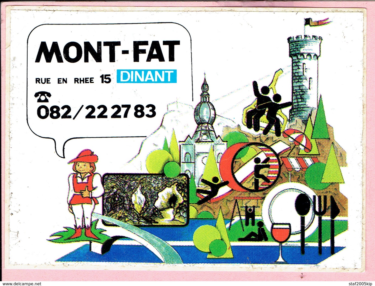 Sticker - MONT FAT Rue Zn Rhee 15 Dinant - Autocollants