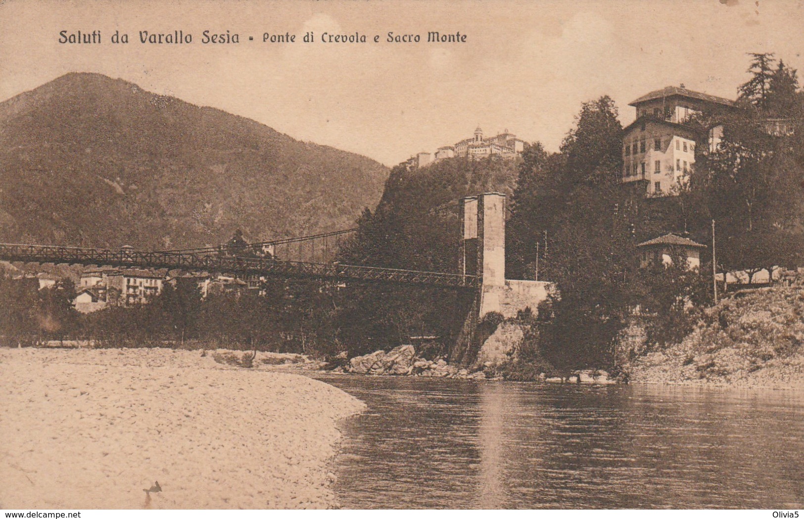 SALUTI DA VARALLO SESIA - PONTE DI CREVOLA E SACRO MONTE - Vercelli