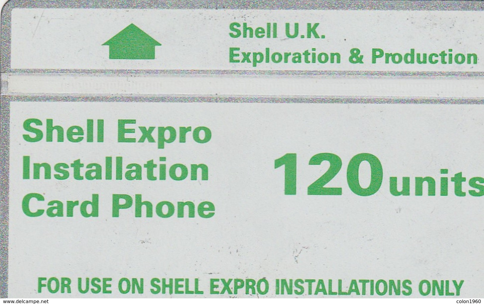 REINO UNIDO. Shell Expro (green/white). 120U. 09/1992. 232D. TIRADA 5000. CUR-012c. (640) - Altri & Non Classificati