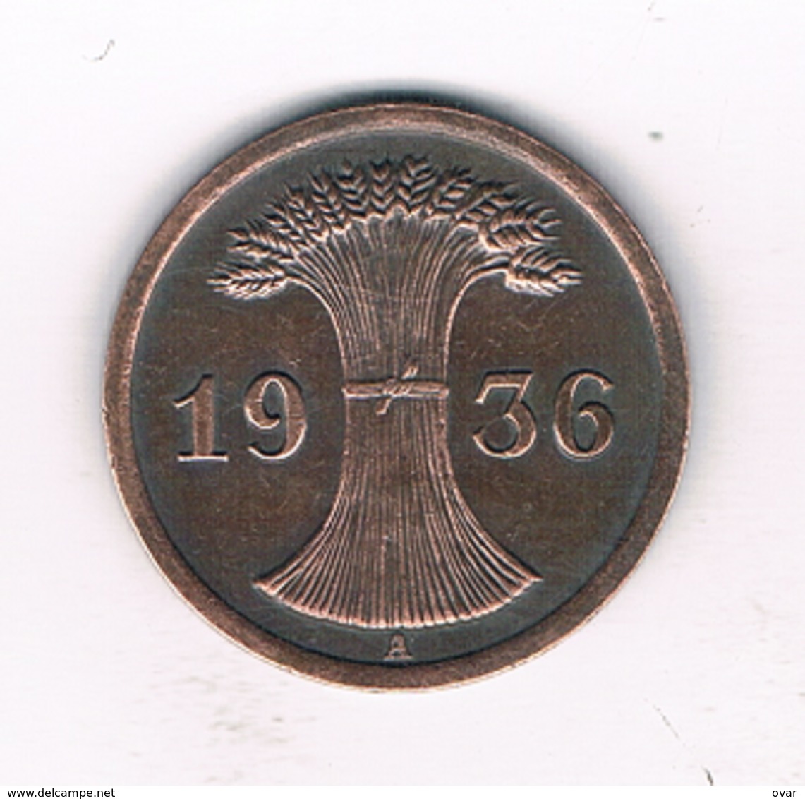 2 PFENNIG 1936 A DUITSLAND /9132/ - 2 Reichspfennig