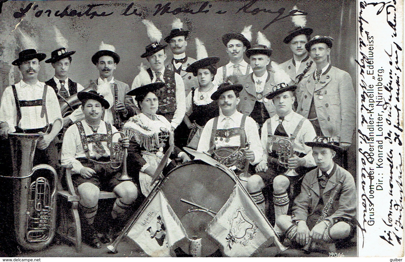 75 Paris Orchestre Du Moulin Rouge   Gruss Von Der Oberlandler Kapelle Edelweiss1912 - Arrondissement: 18