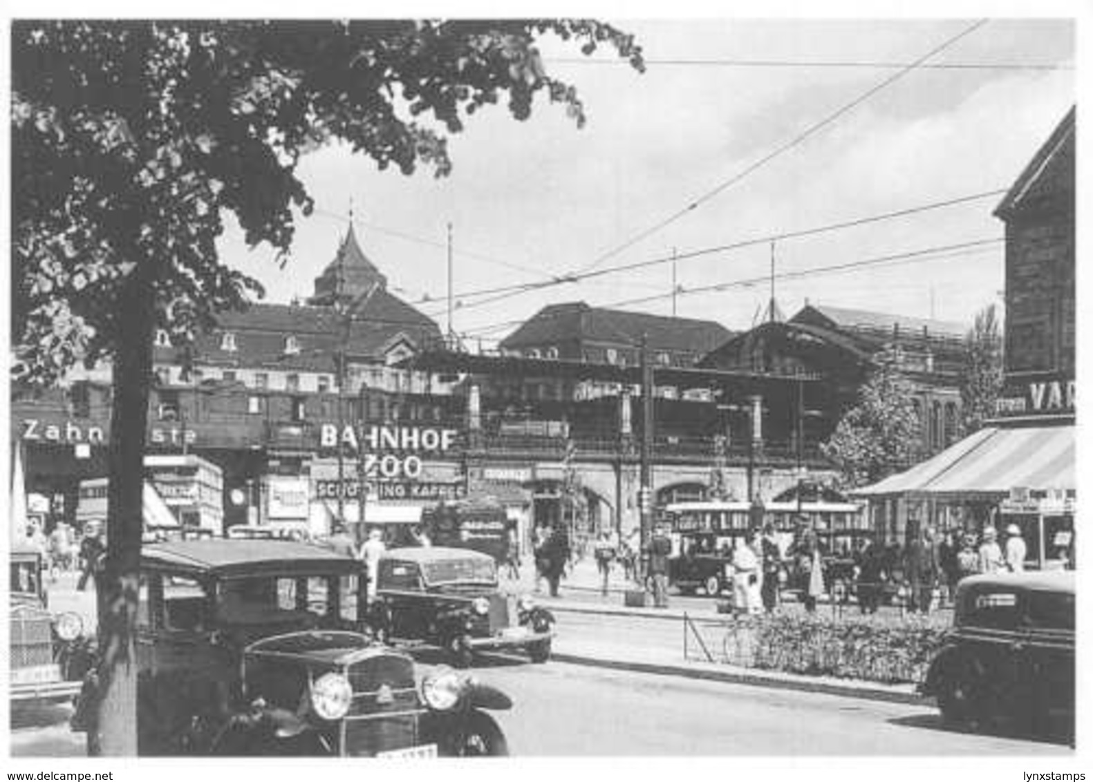 Berlin Bahnhof Zoo 1939 Reprint Auto Vintage Cars, Voitures - Berlin Wall