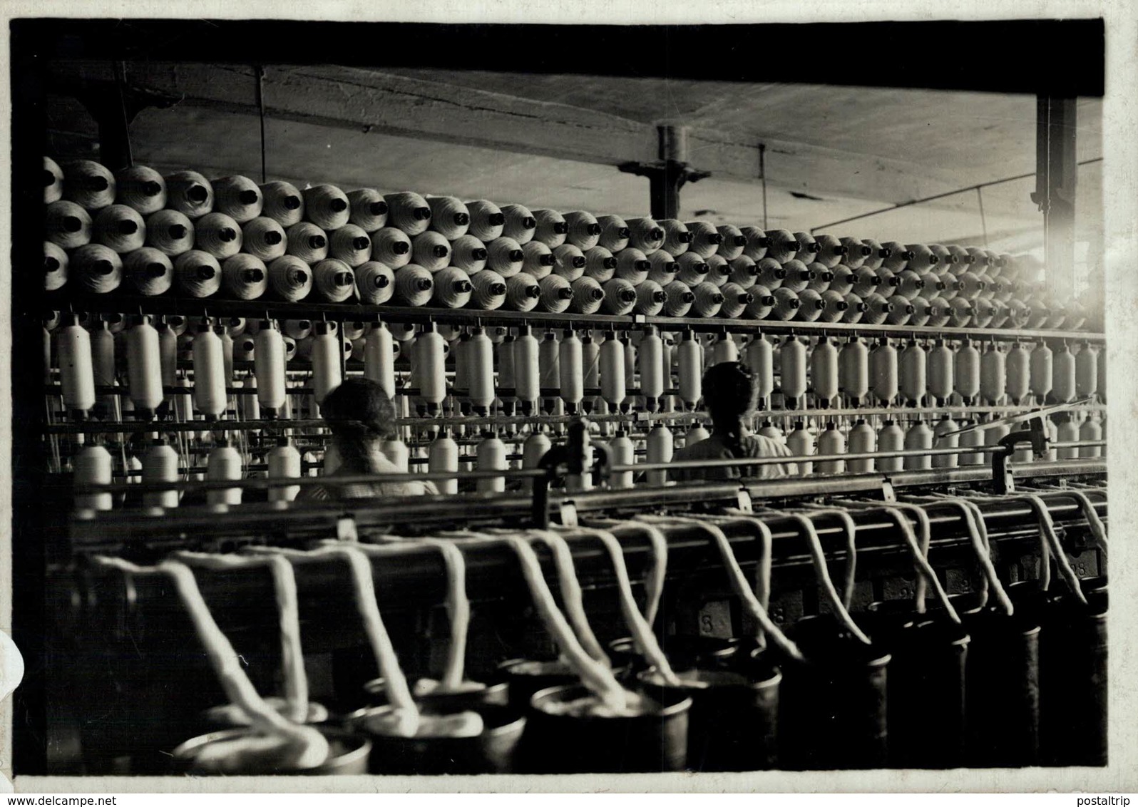 LANCASHIRE MILL THE COTTON LOCKOUT  NARD ROOM HANDS AT WORK 16*12CM Fonds Victor FORBIN 1864-1947 - Profesiones