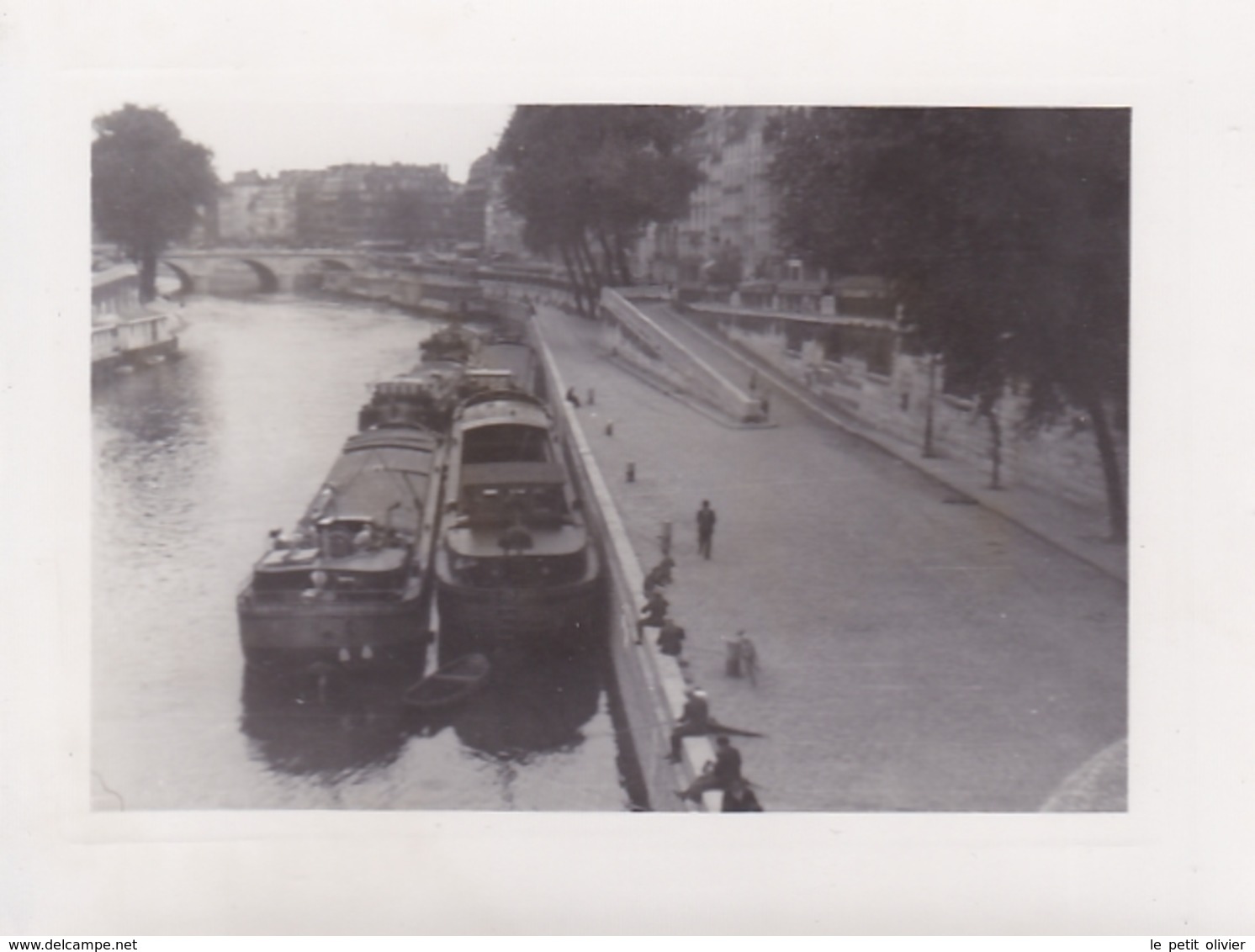 PHOTO ORIGINALE 39 / 45 WW2 WEHRMACHT FRANCE PARIS LA SEINE - Guerre, Militaire