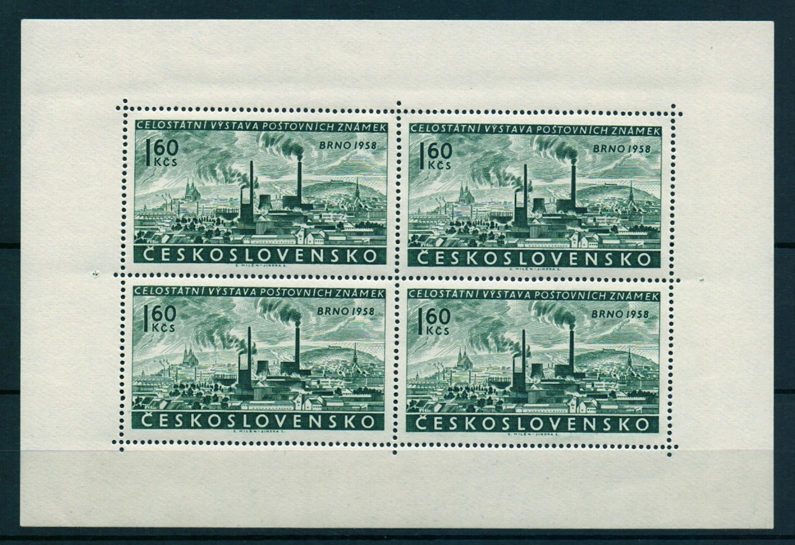 1958 Czechoslovakia MNH - Mi 1100 Klb. ** MNH - Unused Stamps