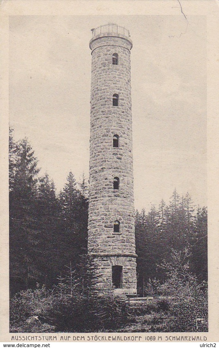 AK Aussichtsturm Auf Dem Stöcklewaldkopf - Schwarzwald - 1927 (45435) - Furtwangen