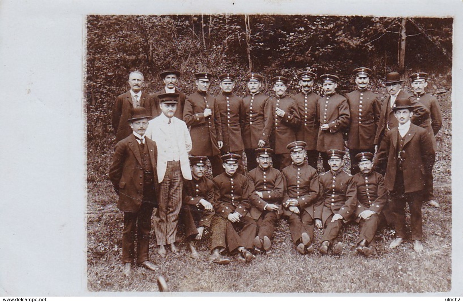 AK Foto Gruppe Deutsche Soldaten - Altenburg 1914 (45437) - Weltkrieg 1914-18