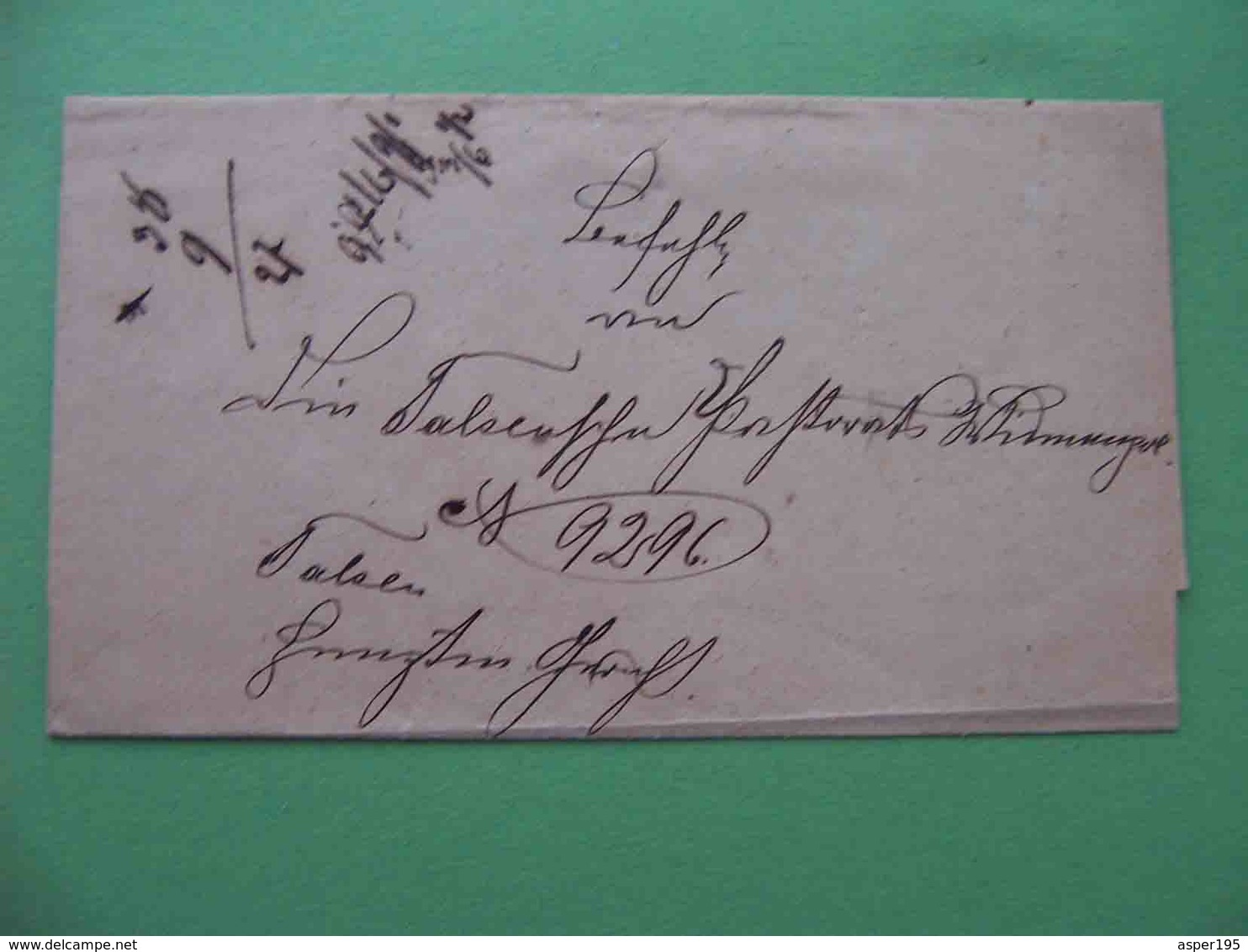 TALSEN Talsi Latvia 1885 Courland Province. Envelope - Briefe U. Dokumente