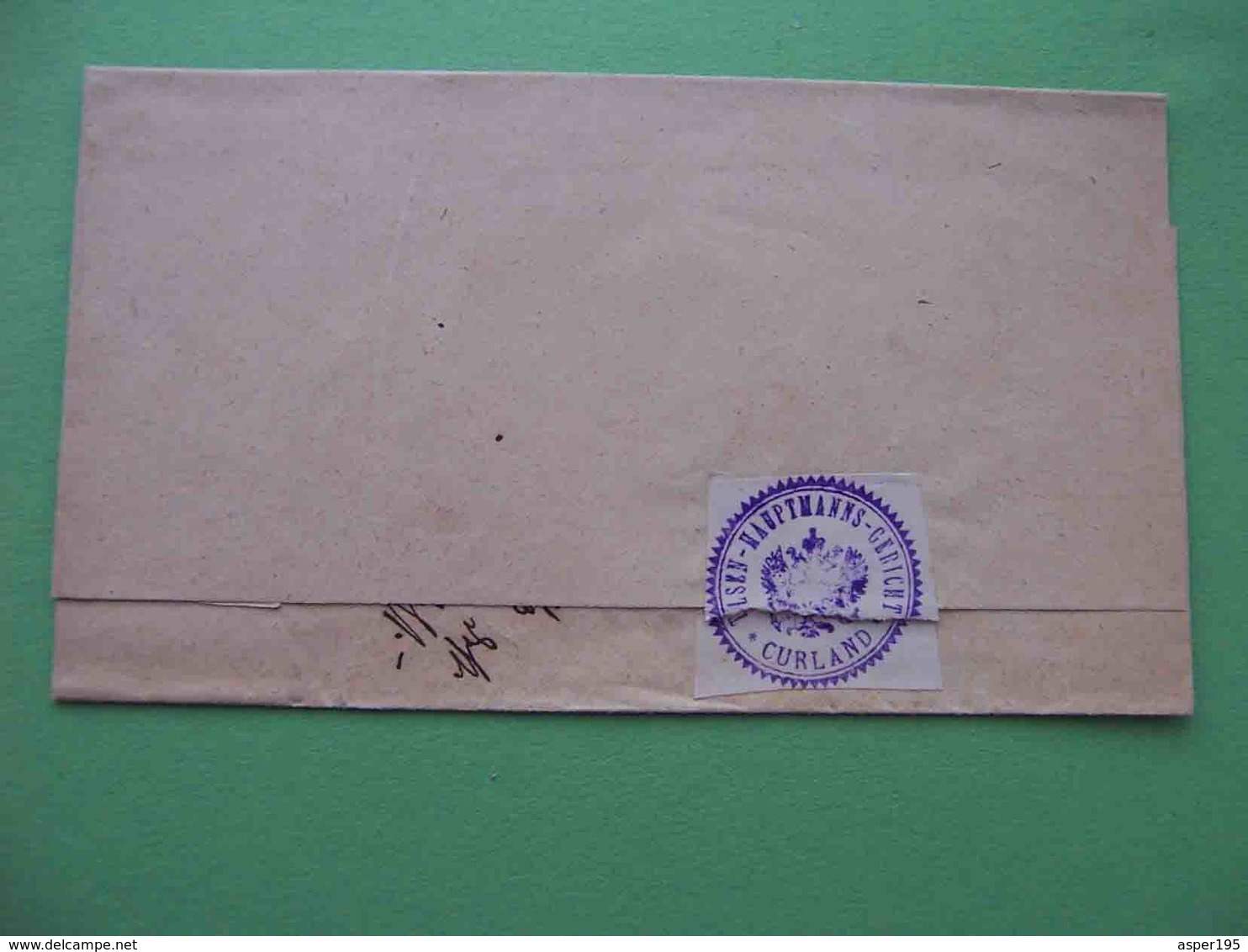 TALSEN Talsi Latvia 1885 Courland Province. Envelope - Briefe U. Dokumente