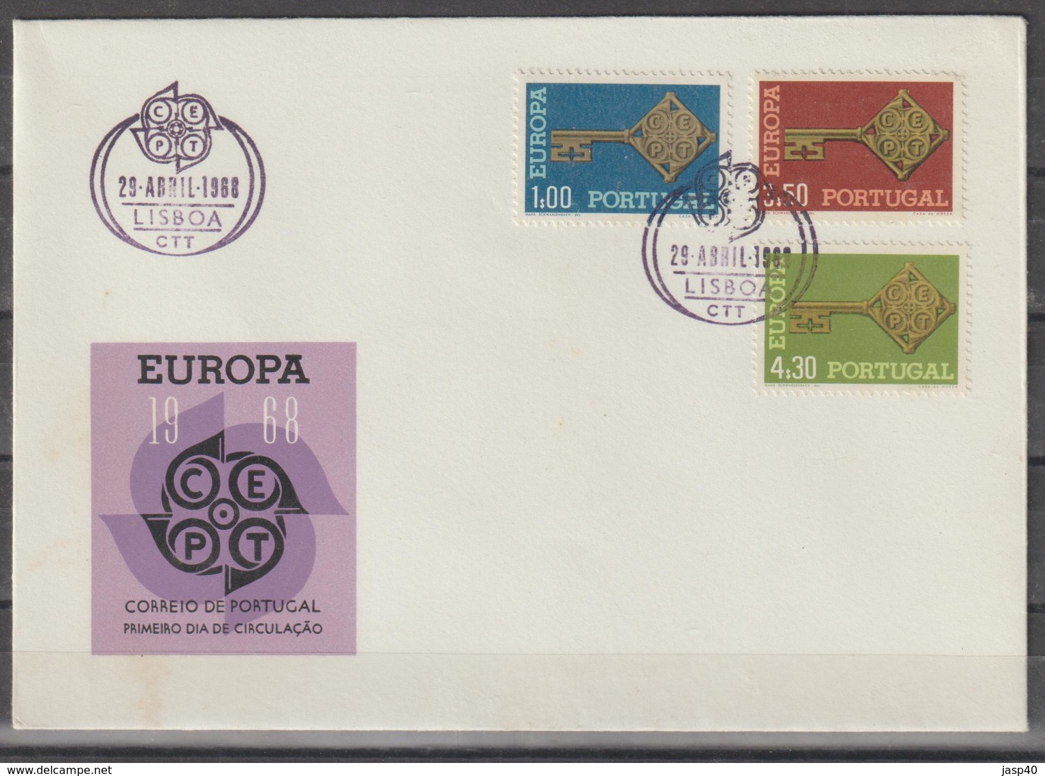 PORTUGAL CE AFINSA 1022/1024 - FDC - Cartas & Documentos