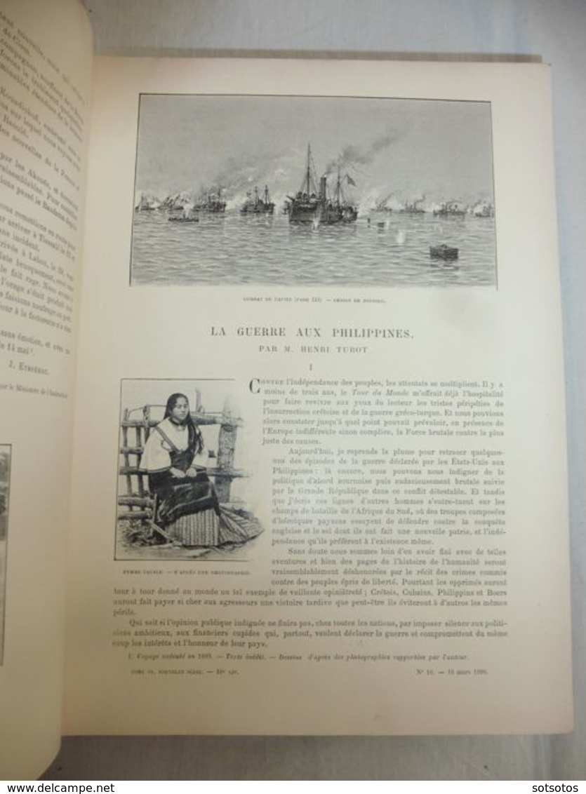 Edouard Charton - Le Tour du Monde Journal des voyages - 1900/1901 Travels - Quantity: 2 volumes