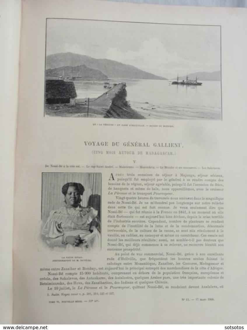 Edouard Charton - Le Tour du Monde Journal des voyages - 1900/1901 Travels - Quantity: 2 volumes