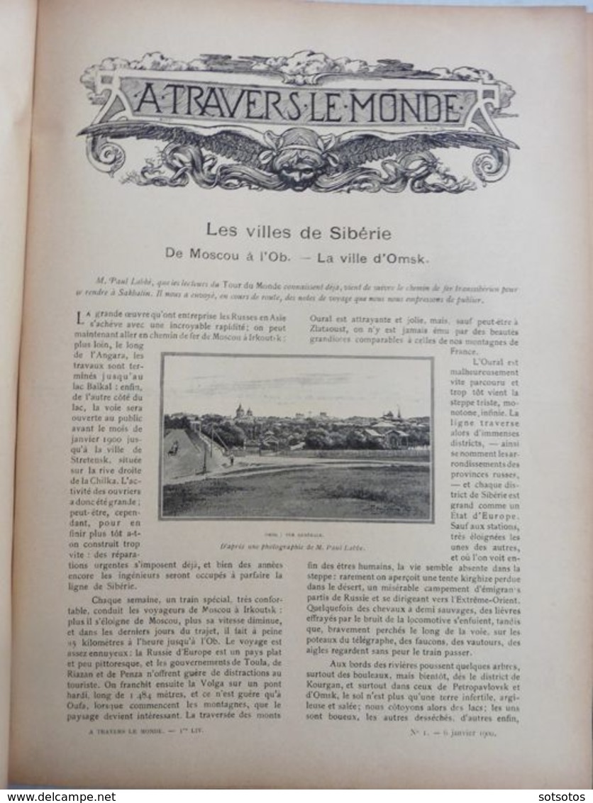 Edouard Charton - Le Tour du Monde Journal des voyages - 1900/1901 Travels - Quantity: 2 volumes