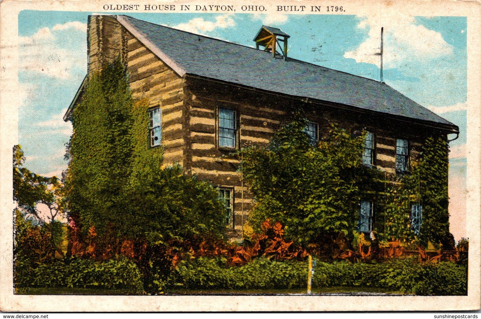Ohio Dayton Oldest House Built 1796 1930 - Dayton